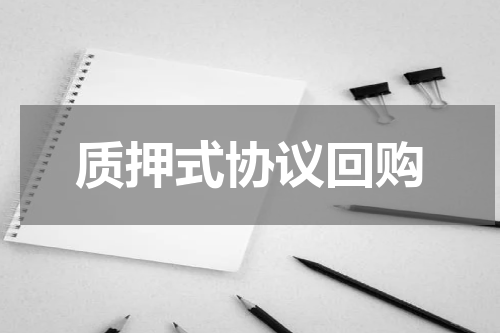 质押式协议回购