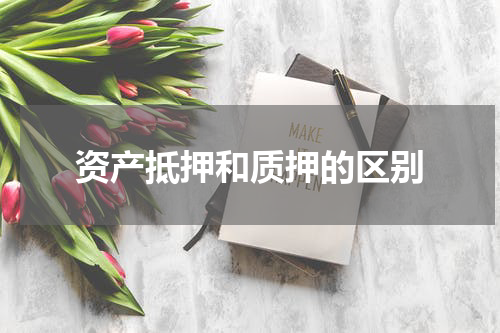 资产抵押和质押的区别