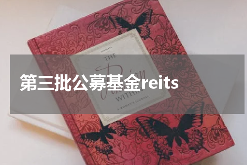 第三批公募基金reits