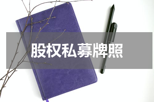 股权私募牌照