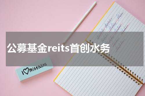 公募基金reits首创水务