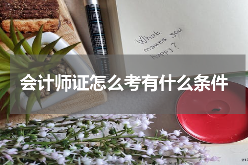 会计师证怎么考有什么条件