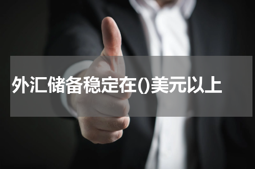 外汇储备稳定在()美元以上