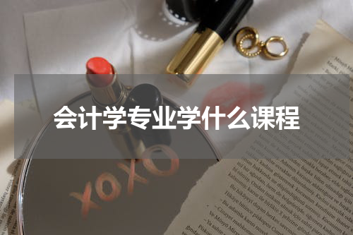 会计学专业学什么课程