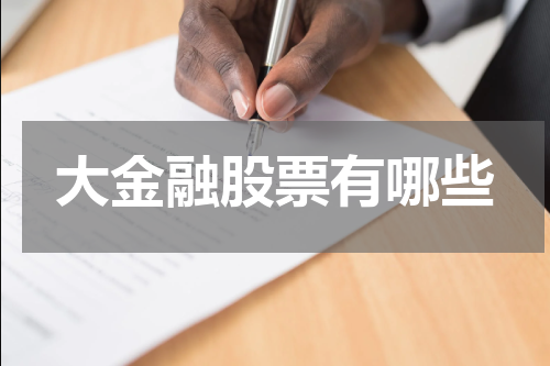 大金融股票有哪些