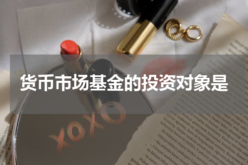 货币市场基金的投资对象是