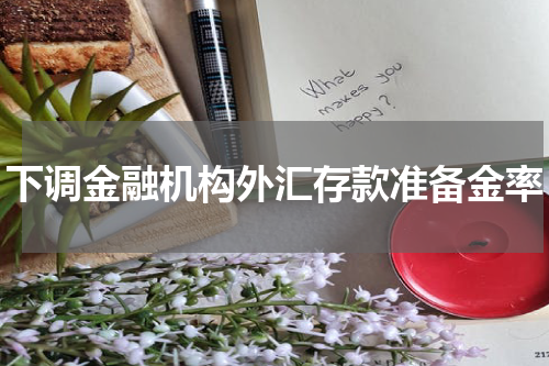 下调金融机构外汇存款准备金率
