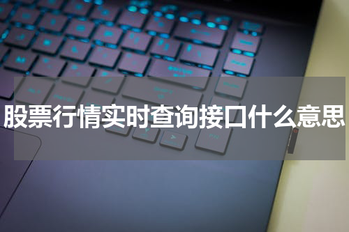 股票行情实时查询接口什么意思
