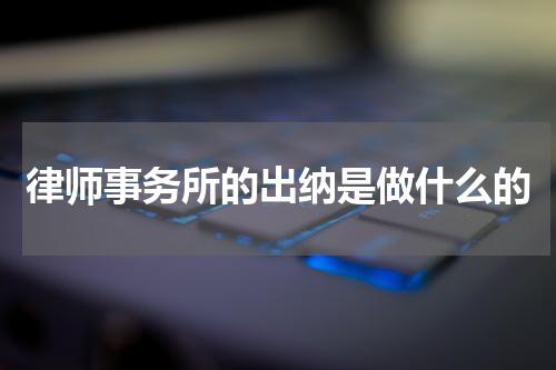 律师事务所的出纳是做什么的