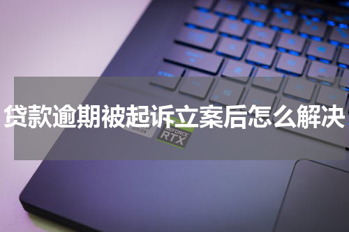 贷款逾期被起诉立案后怎么解决
