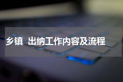 乡镇  出纳工作内容及流程