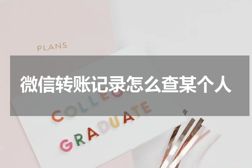 微信转账记录怎么查某个人