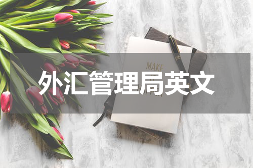外汇管理局英文