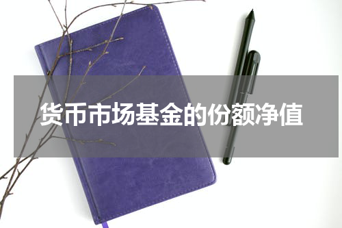 货币市场基金的份额净值