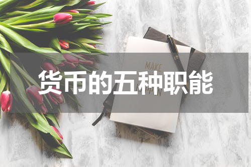 货币的五种职能