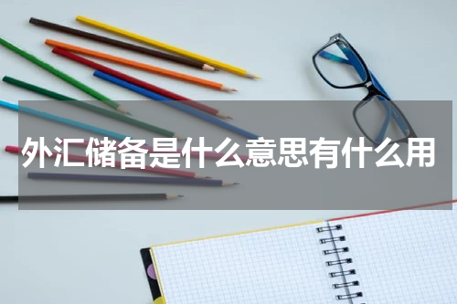 外汇储备是什么意思有什么用
