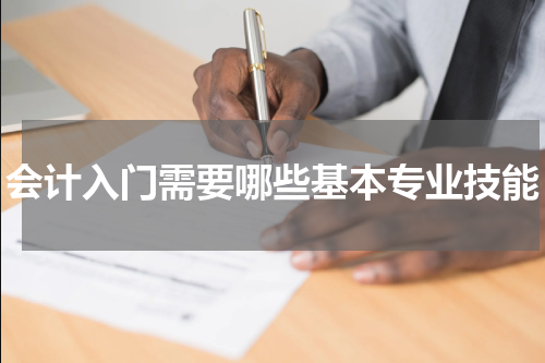 会计入门需要哪些基本专业技能