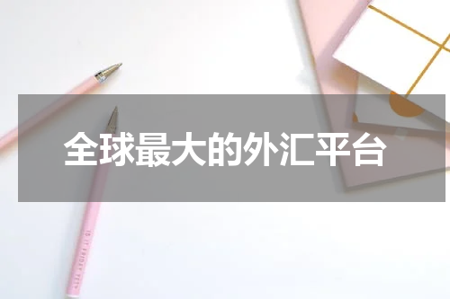 全球最大的外汇平台