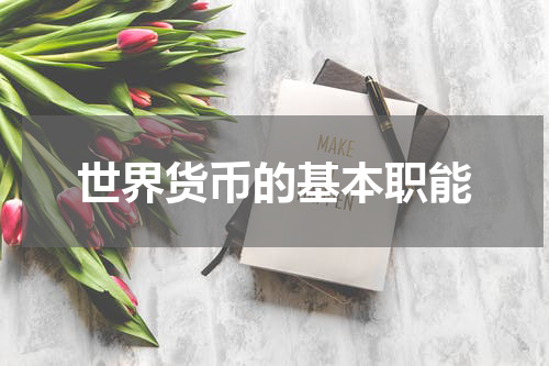 世界货币的基本职能