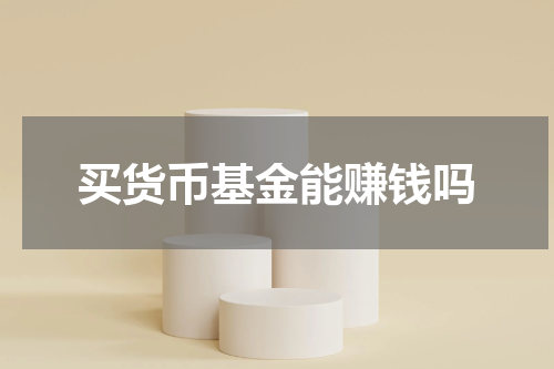 买货币基金能赚钱吗