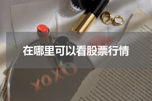 在哪里可以看股票行情