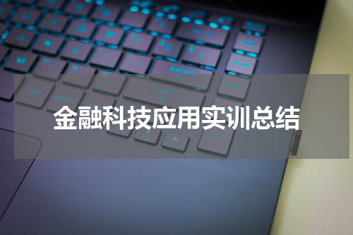 金融科技应用实训总结