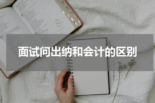 面试问出纳和会计的区别