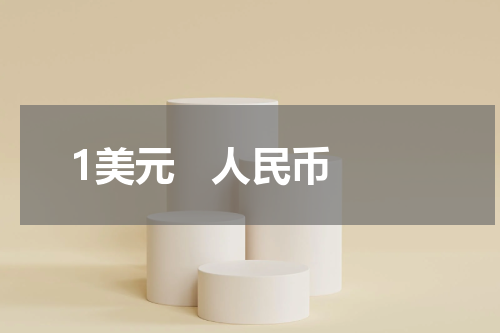 1美元   人民币