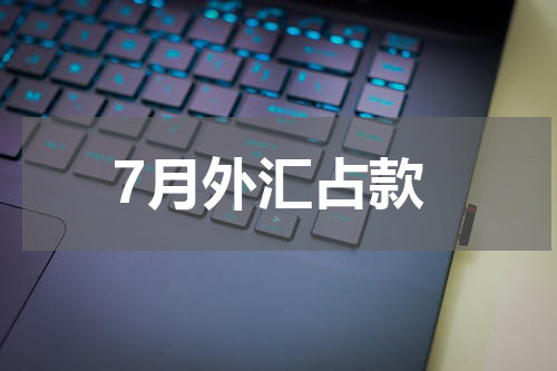 7月外汇占款