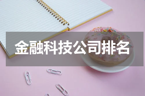金融科技公司排名