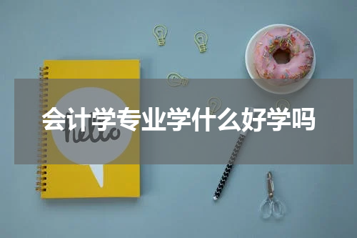 会计学专业学什么好学吗