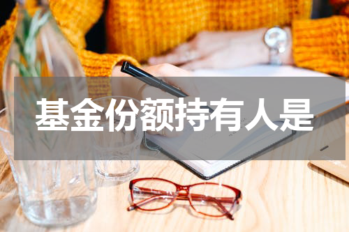 基金份额持有人是