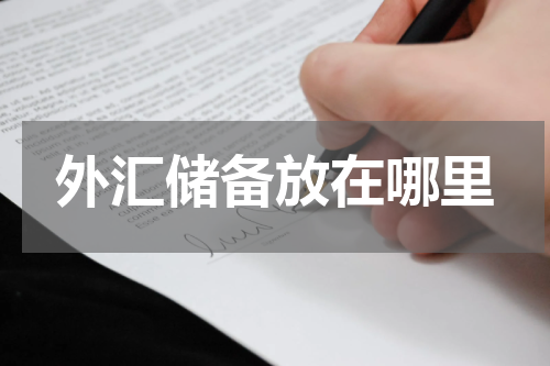 外汇储备放在哪里