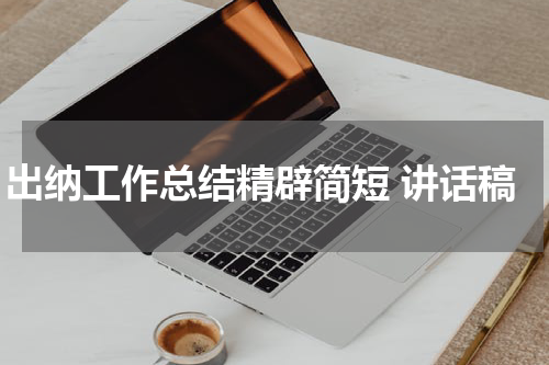 出纳工作总结精辟简短 讲话稿