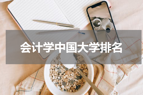 会计学中国大学排名