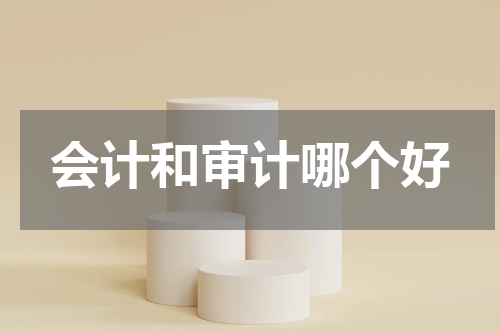 会计和审计哪个好