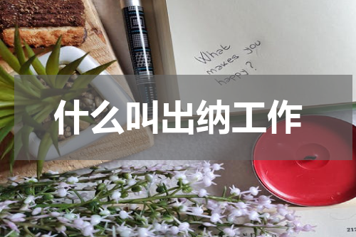 什么叫出纳工作
