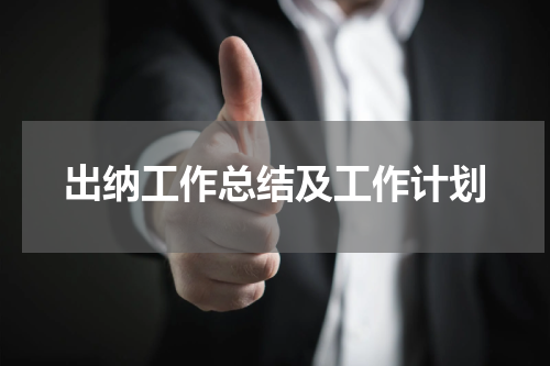 出纳工作总结及工作计划