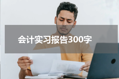 会计实习报告300字
