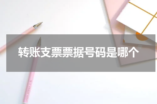 转账支票票据号码是哪个