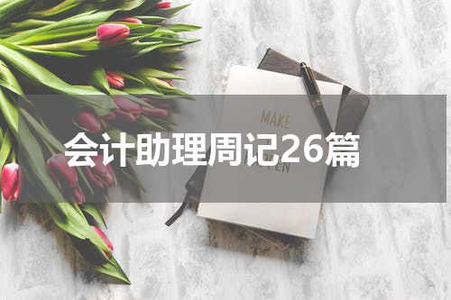 会计助理周记26篇