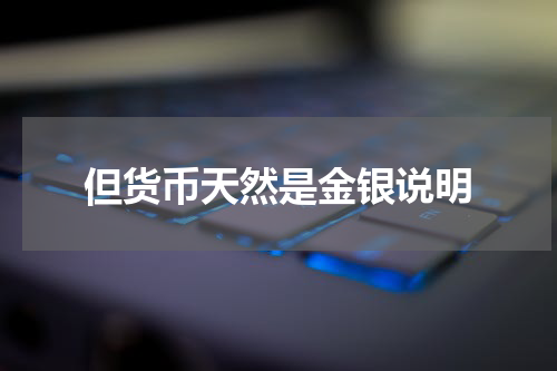 但货币天然是金银说明