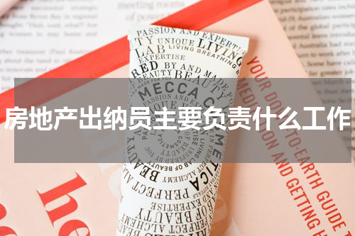 房地产出纳员主要负责什么工作