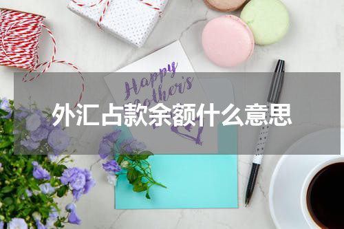 外汇占款余额什么意思