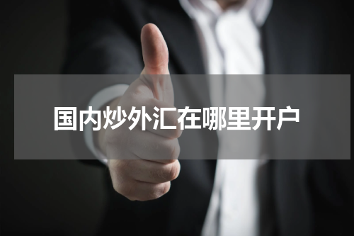 国内炒外汇在哪里开户
