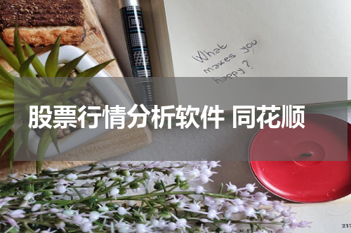 股票行情分析软件 同花顺