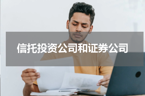 信托投资公司和证券公司