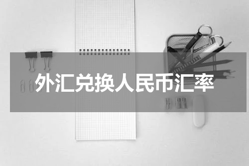 外汇兑换人民币汇率