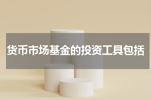 货币市场基金的投资工具包括
