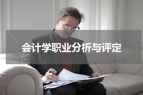 会计学职业分析与评定